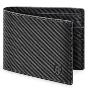 TEEHON Men's RFID Blocking Carbon Fiber Wallet