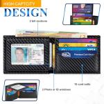 TEEHON Men's RFID Blocking Carbon Fiber Wallet