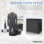 TEEHON Men's RFID Blocking Carbon Fiber Wallet