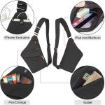 OSOCE Anti Theft Sling Bag for Travel and Hiking