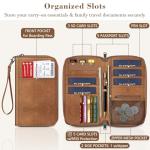 RFID Blocking Travel Wallet for Passports and Cards