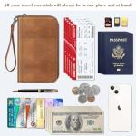 RFID Blocking Travel Wallet for Passports and Cards