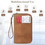 RFID Blocking Travel Wallet for Passports and Cards