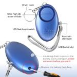 5 Pack 140DB Personal Alarms with LED Light