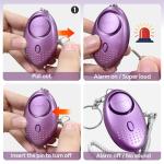 5 Pack 140DB Personal Alarms with LED Light