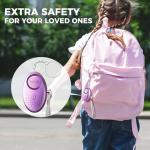 5 Pack 140DB Personal Alarms with LED Light