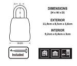 Portable Key Safe with Shackle for Travel Security