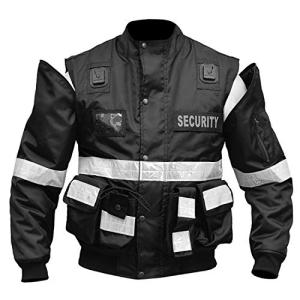 RAC3 Men's Black Security Vest with Removable Sleeves