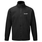 Black Security Fleece Jacket for Travelers