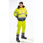 Hi-Vis Waterproof Bomber Jacket with Pockets