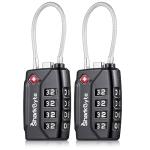 SharkByte TSA Approved Travel Padlocks - 2 Pack
