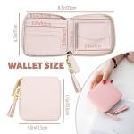 Compact RFID Blocking Wallet for Travel (Pink)