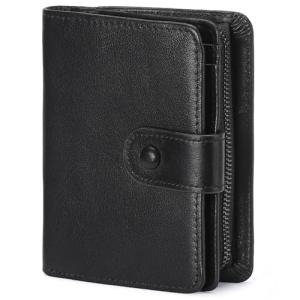 GOIACII RFID Blocking Leather Bifold Wallet for Men