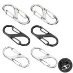 6-Pack Anti-Theft Luggage Locks with Carabiners
