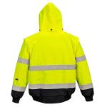 Hi-Vis Waterproof Bomber Jacket with Pockets