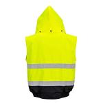 Hi-Vis Waterproof Bomber Jacket with Pockets