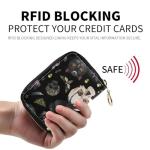 Pink Skull RFID Blocking Slim Wallet for Travel