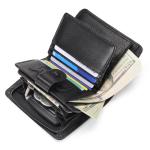 GOIACII RFID Blocking Leather Bifold Wallet for Men