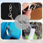 6-Pack Anti-Theft Luggage Locks with Carabiners