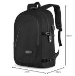 17.3 Inch Water-Resistant Anti-Theft Laptop Backpack