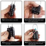 SharkByte TSA Approved Travel Padlocks - 2 Pack