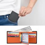 KIKIGOAL Men's RFID Leather Tri-Fold Wallet