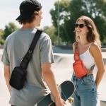 Compact Anti-Theft Sling Bag with RFID Protection