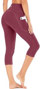 IUGA High Waist Capri Leggings with Pockets