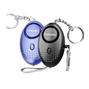 2-Pack Personal Safety Alarms with LED Light