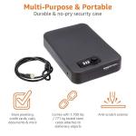Amazon Basics XL Portable Lock Box Safe for Travel
