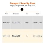 Amazon Basics XL Portable Lock Box Safe for Travel