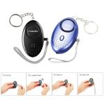 2-Pack Personal Safety Alarms with LED Light