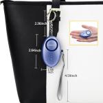 2-Pack Personal Safety Alarms with LED Light