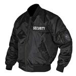 Anti-Theft Men's Black Harrington Bomber Jacket