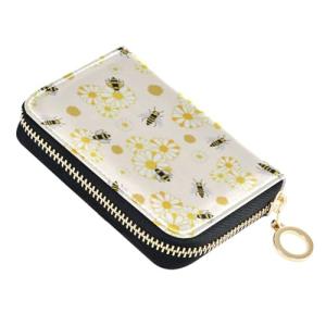 Colorful Cat Head RFID Leather Wallet for Travel