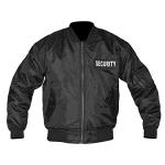 Anti-Theft Men's Black Harrington Bomber Jacket
