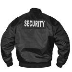 Anti-Theft Men's Black Harrington Bomber Jacket