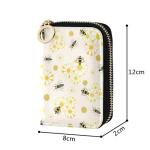 MNSRUU RIFD Blocking Wallet Colorful Neon Cat Heads Wallet Credit Cards Holder Slim Leather Credit Card Holder Case with Zipper,Small Wallet for Women Men, Cute 55, 4.7x3.1x0.8inch, Modern