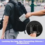 4-Pack Anti Theft Zipper Locks for Travel