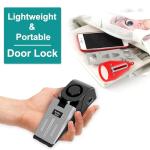 Door Stop Alarm & Portable Lock for Travel