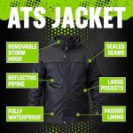Apache ATS Waterproof Anti-Theft Jacket - Black XL