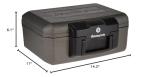 Sentry Safe 1210 Portable Fireproof Safe Box with Key Lock, Small