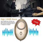 5 Pack Personal Security Alarms with LED Light