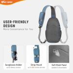 SKYSPER RFID Anti-Theft Sling Bag - Ash Blue