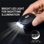 Compact Personal Alarm with Flashlight - Black