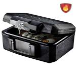 Fireproof Safe Box with Key, Portable & Secure