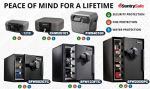 Sentry Safe 1210 Portable Fireproof Safe Box with Key Lock, Small