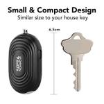 Compact Personal Alarm with Flashlight - Black