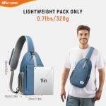 SKYSPER RFID Anti-Theft Sling Bag - Ash Blue