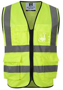 Hi-Vis Safety Vest with Pockets - Yellow